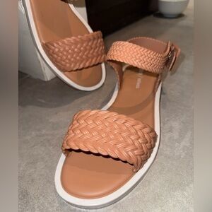 Melissa x Salinas Mar Braid Sandal - Marsha By The Sea peach/white Size 10